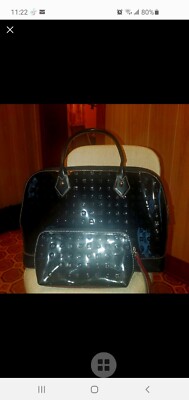 Arcadia patent leather handbag set of 2