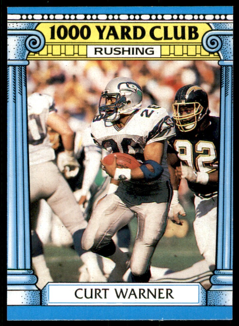 1987 Topps 1000 Yard Club Curt Warner Seattle Seahawks #5