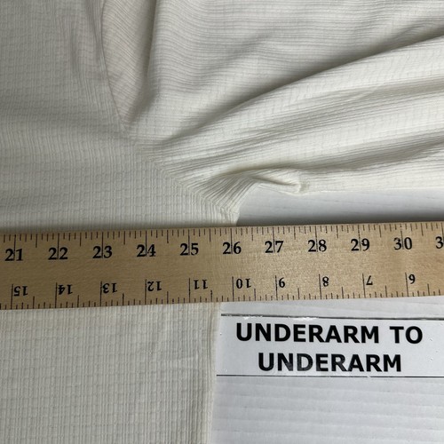 Camisa Jersey Textura Tórrida Con Cordones Manga Hombro Caída Blanco Talla 1 Nueva con Etiquetas - Imagen 7 de 12