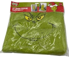 Dr. Seuss The Grinch 41” Jumbo Furry Christmas Stocking Brand NEW