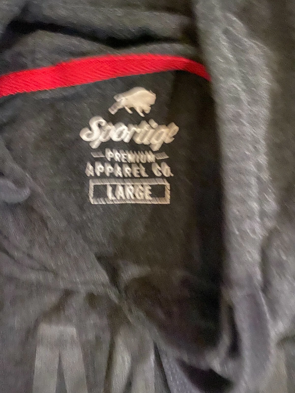 VETEMENTS Felpa con cappuccio Sportige Premium Apparel Co da uomo taglia L manica lunga grigia 024