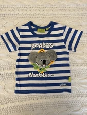 18 Months Australia Koala Short sleeve Striped W. A. Jacobs Shirt Appliqué