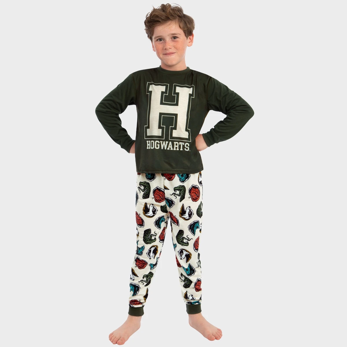 Pigiama Bambino A2Z 4 Kids &ndash; Maniche Lunghe E Pantaloncini &ndash; Camo Green &ndash; Et&agrave; 5-13
