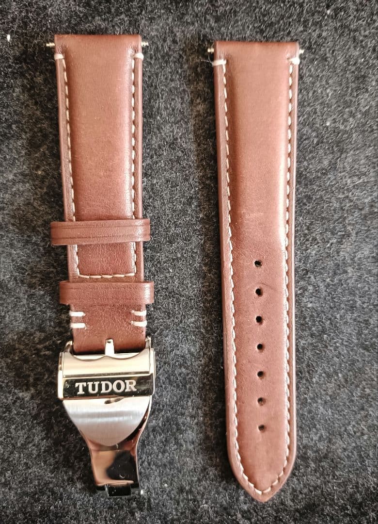 Tudor Leather Strap with D-Buckle for