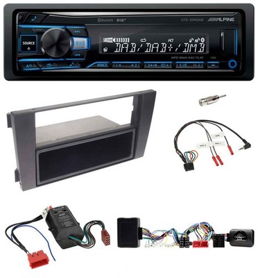 Alpine USB Bluetooth DAB Lenkrad Autoradio für Audi A6 2001-2005 Vollaktiv