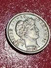 1900 P Barber Dime Uncirculated Mint State MS AU Details Nice Dark Toning