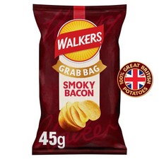 Walkers Smokey Bacon Grab Bag 45g x 32 Pack