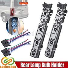 2x Rear Light Lamp Bulb Holder Socket For Ford Transit Mk6 MK7 00-14 & Connector