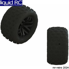 Arrma 550112 dBoots FORTRESS Tire Set Glued Black 2 Pairs
