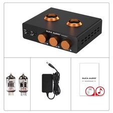 BOX P7 HiFi Vinyl Mic Amplifier MM Phono RCA Input Preamplifier ECC83 Tube Amp