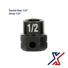 1/2"mm. x 1/2" Drive Nano Socket / Stuby Socket by X1 Tools