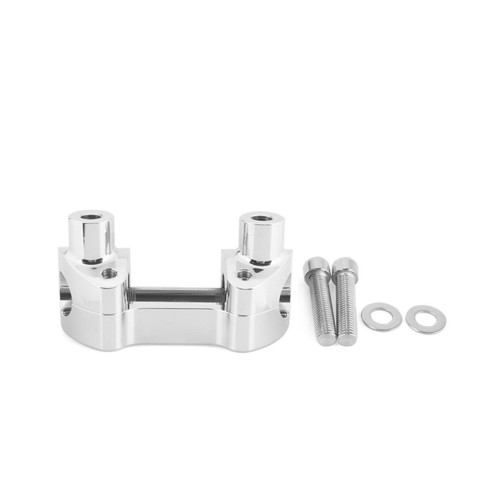 1" Handlebar Riser Top Clamp Kit Fit For Harley Sportster XL1200 XL883 Chrome - Picture 8 of 13