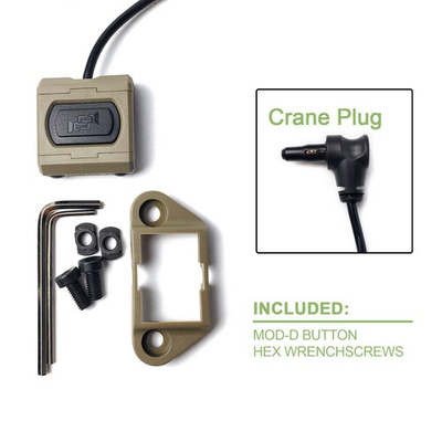 #ad #ad Tactical Mod button Light Remote Pressure Switch For Hunting Laser Crane Plug $14.99