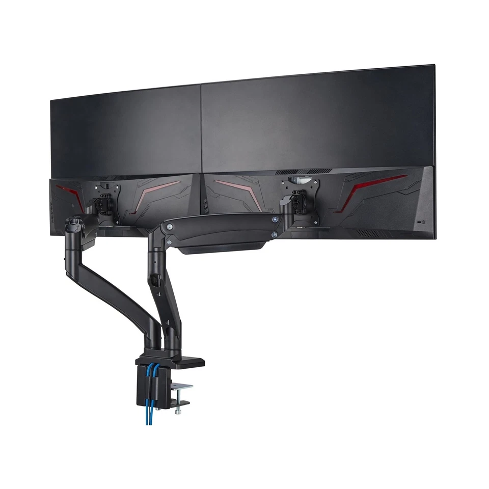 AVLT Dual 13"-43" Monitor Arm Desk Mount fits Two Flat/Curved Monitors - Image 2 of 3