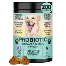 Probiotics for Dogs Gut Digestive Health Probiotic Chew for Dogs Digestive En...