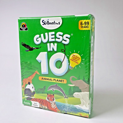 Skillmatics Guess in 10 Animal Planet Trivia Card Game Quick Smart Questions New