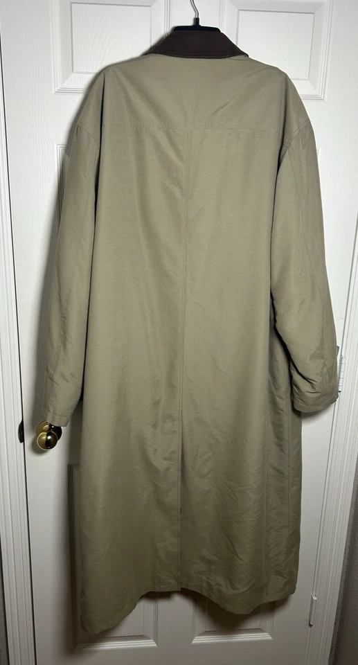 Gabardina clásica delantera con mosca Brooks Brothers con forro extraíble 100 % lana 46L Foto 2 de 4