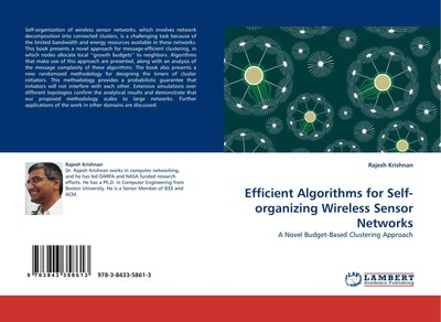 Rajesh Krishnan | Efficient Algorithms for Self-organizing Wireless Sensor...