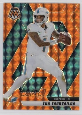 2025 Panini Mosaic Orange Mosaic Prizm 115/199 Tua Tagovailoa #159 6o3