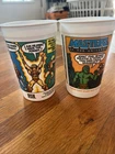 vintage 1985 Masters of the Universe plastic collector cups: Burger King/Pepsi