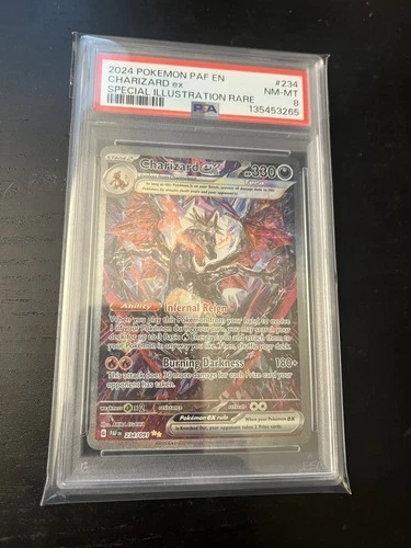 2024 Pokemon Paldean Fates English Charizard EX SIR 234 PSA 8