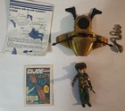 VINTAGE GI JOE ARAH COBRA SERPENTOR 1986 COMPLETE WITH CARD & AIR CHARIOT HASBRO
