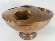 Vintage Hammered Dimple Copper 5 Bottle Wine Chiller Outdoor Cooler Ice Bucket