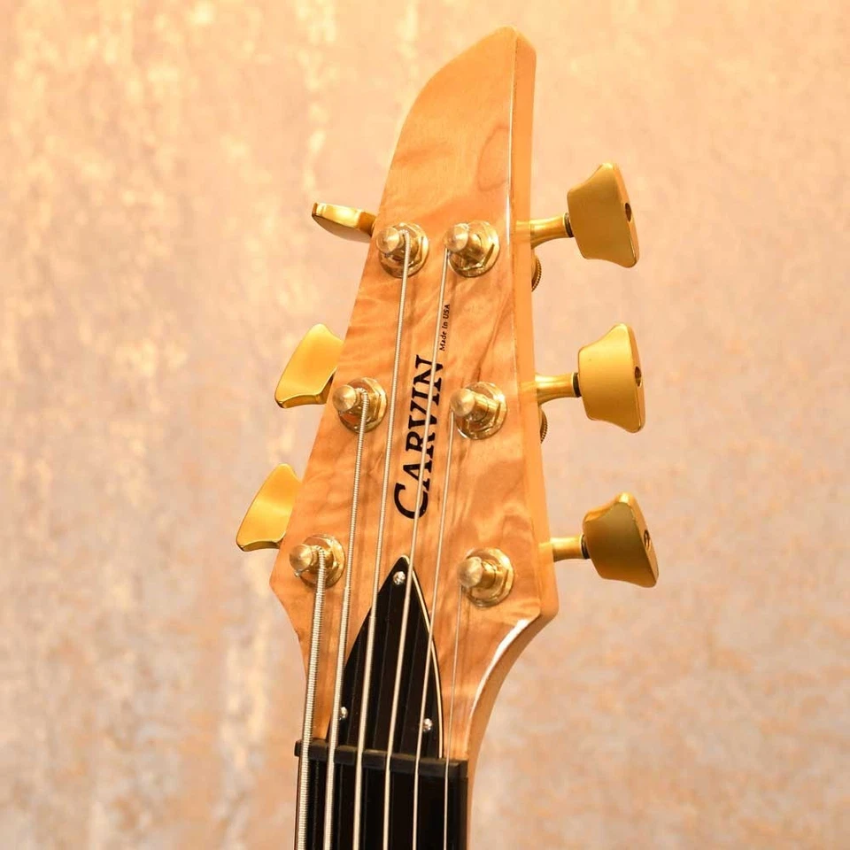 CARVIN LB-76F Sin trastes Usado Cuerpo de arce Diapasón de ébano Natural con estuche blando Foto 2 de 4