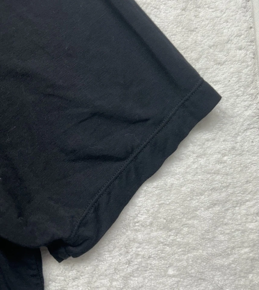 David Archy Mens Size XL Black Short Sleeve Bamboo Blend T Shirt (K7) Foto 2 de 4