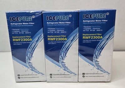 Icepure RWF2300A Refrigerator Water Filter Replacement System Sealed 3pk New