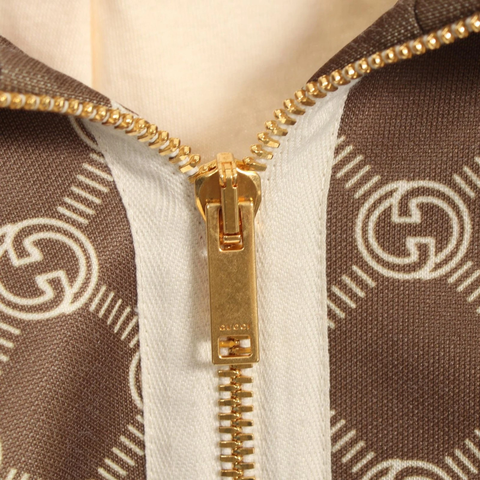 Gucci Blouson ad incastro linea G Sherry poliestere cotone 671495 r4_0714