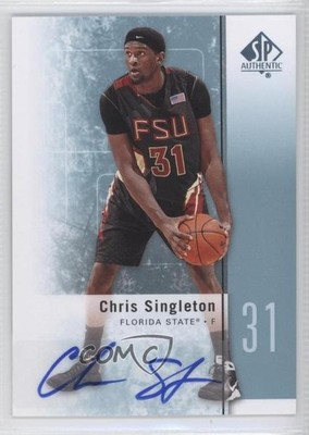 2011-12 SP Authentic Auto Chris Singleton #38 Auto 0o9