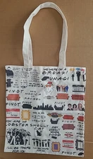 Friends TV Show Canvas Reusable Shopping Bag Tote 13" x 15"