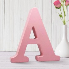 AOCEAN 6 Inch Pink Wood Letters Unfinished Wooden for Wall MAGA...