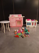 Ensemble meubles cuisine et accessoires Vintage pour poupée Barbie