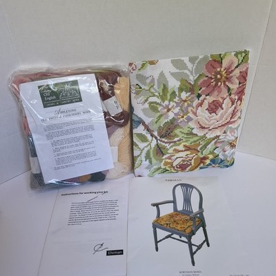 Ehrman Kit Aubusson Roses Tapestry Needlepoint Kit Floral Flowers 1993 Vintage