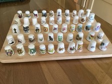 Vintage Fine Bone China Thimbles Job Lot x50 Places of Interest England