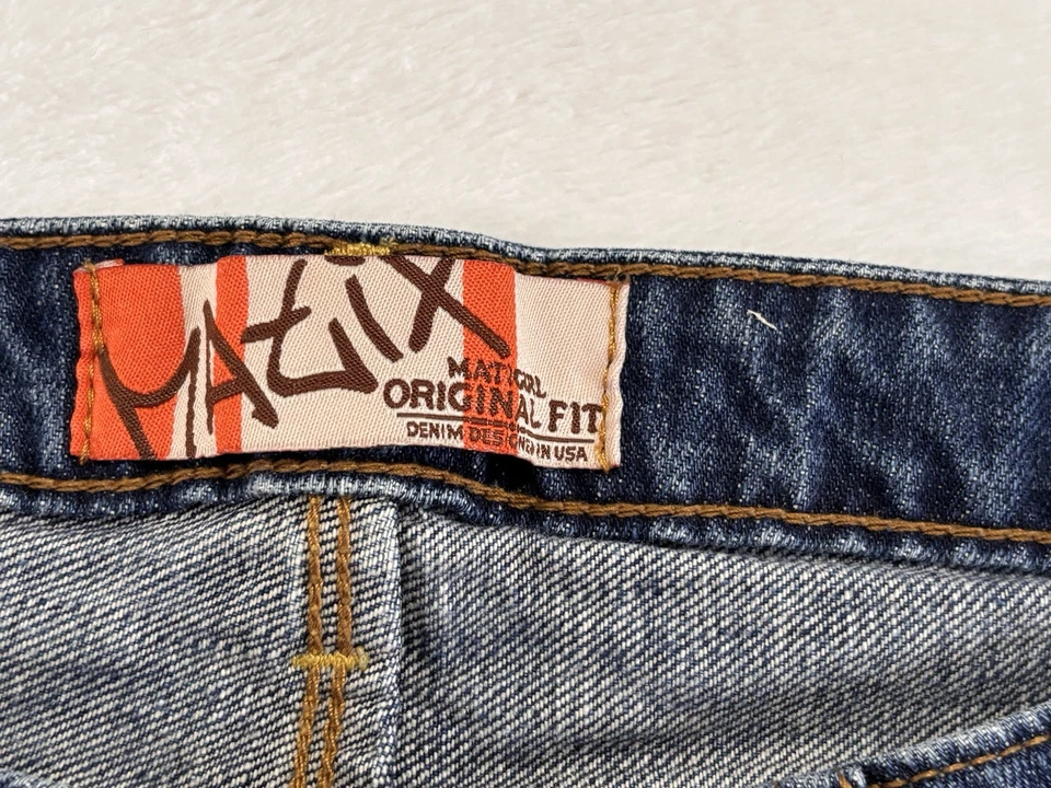 Pantalones de mezclilla Y2K Matix para mujer talla 5, azul, 11UDE1T1452 Foto 4 de 4