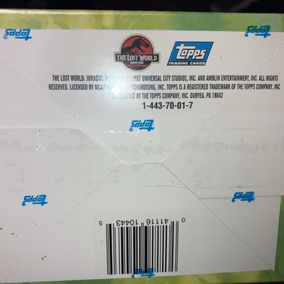 1997 Jurassic Park The Lost World Factory Sealed Trading Card Box