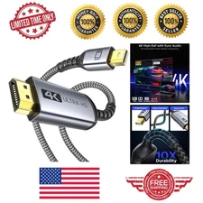 Mini DisplayPort to HDMI Cable - 6.6ft, 4K@30Hz, Ideal for MacBook & Surface Pro