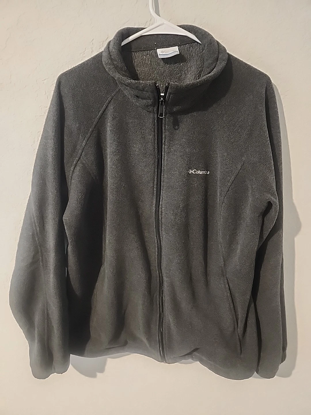 Columbia Sportswear Men’s Full Zip Fleece Jacket Gray Size 2X Warm Outdoor Layer