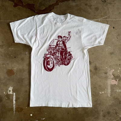 80s - 90s VINTAGE HARLEY DAVIDSON MOTORCYCLES BIKER T-SHIRT SZ S