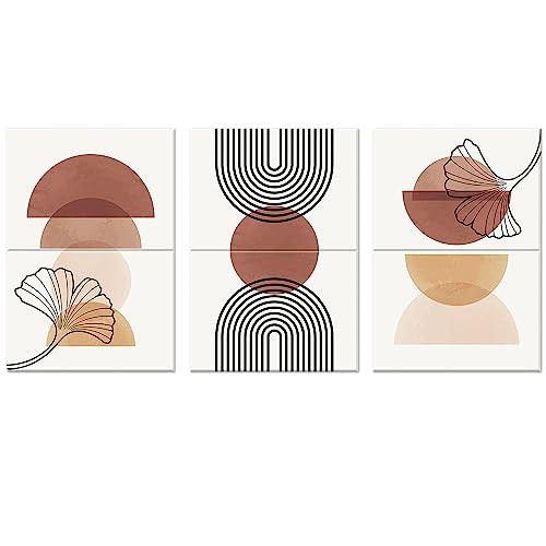 Art Acoustic Panels, 6 Pack Self-Adhesive Large 47.2" × 23" Geometric Plants - Picture 2 of 8