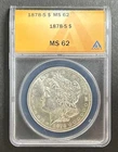 1878 S Morgan dollar MS62