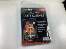 SEALED PAK OF 100 COUNT MAX PROTECTION 5x7 TOPLOADER SOFT SLEEVES SEALED PACKAGE