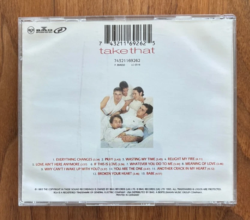 TAKE THAT - Everything Changes (CD) incl. Pray, Babe, Relight My Fire.... - Bild 3 von 3