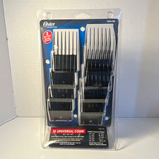 Oster Universal 10-Piece Clipper Guide Comb Set 1- 5 Black/Silver 76926-900