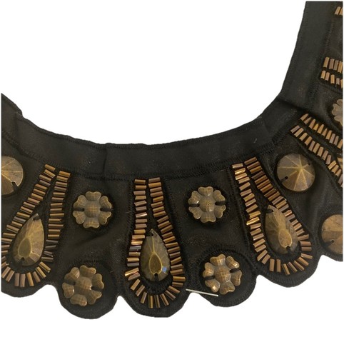 Neck Piece Embroidered Beaded For Dress or Tunic - Picture 4 of 4