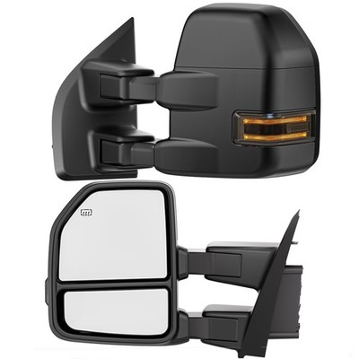 Power Heated Tow Mirrors Compatible with Ford Super Duty(2017-2020), Extended Tr
