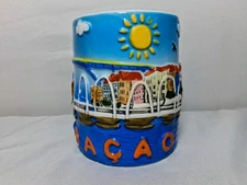 Curacao 3D Hand Painted Souvenir Coffee Mug Local Shop Caribbean Handcraft Inc.